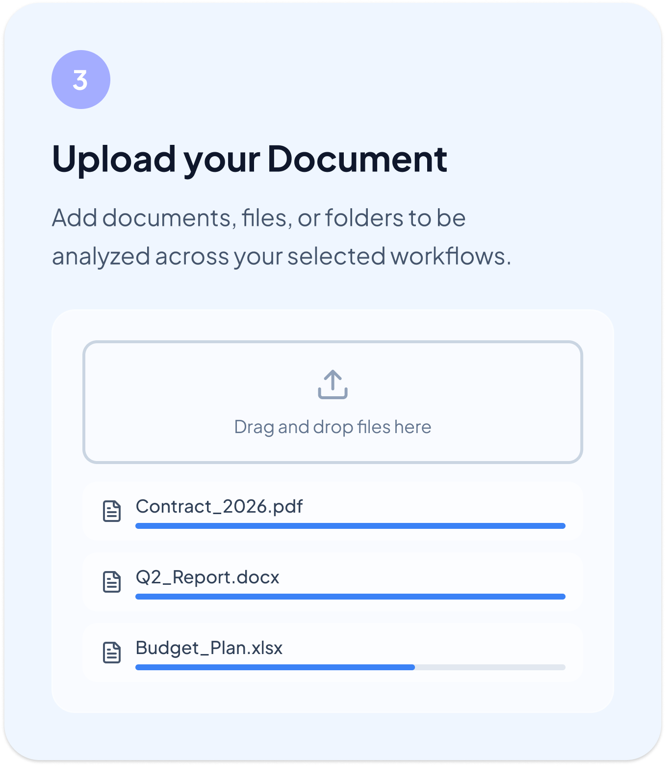 Step 3: Upload your document
